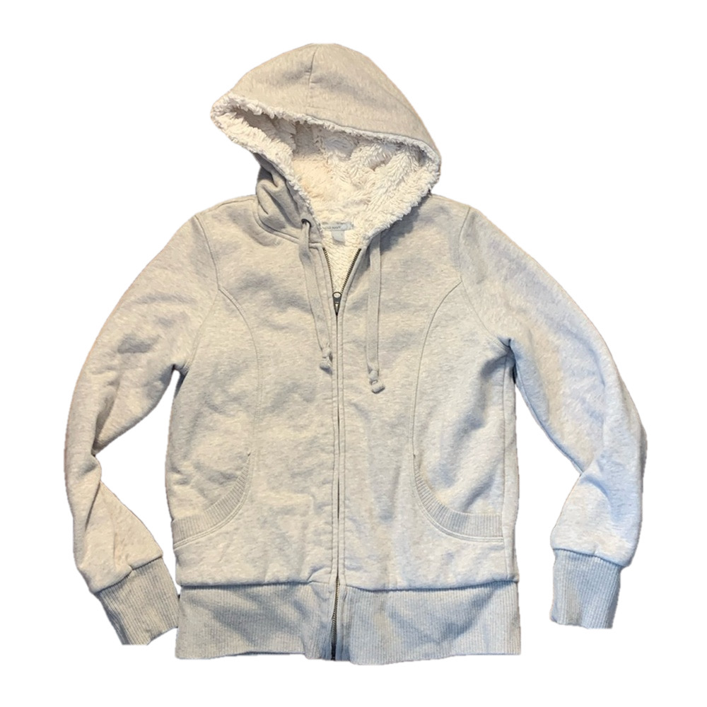 Small old navy fur lined zippered hoodie in box 26